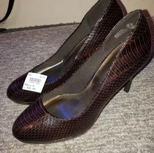 Fake snake skin stilettos christian siriano